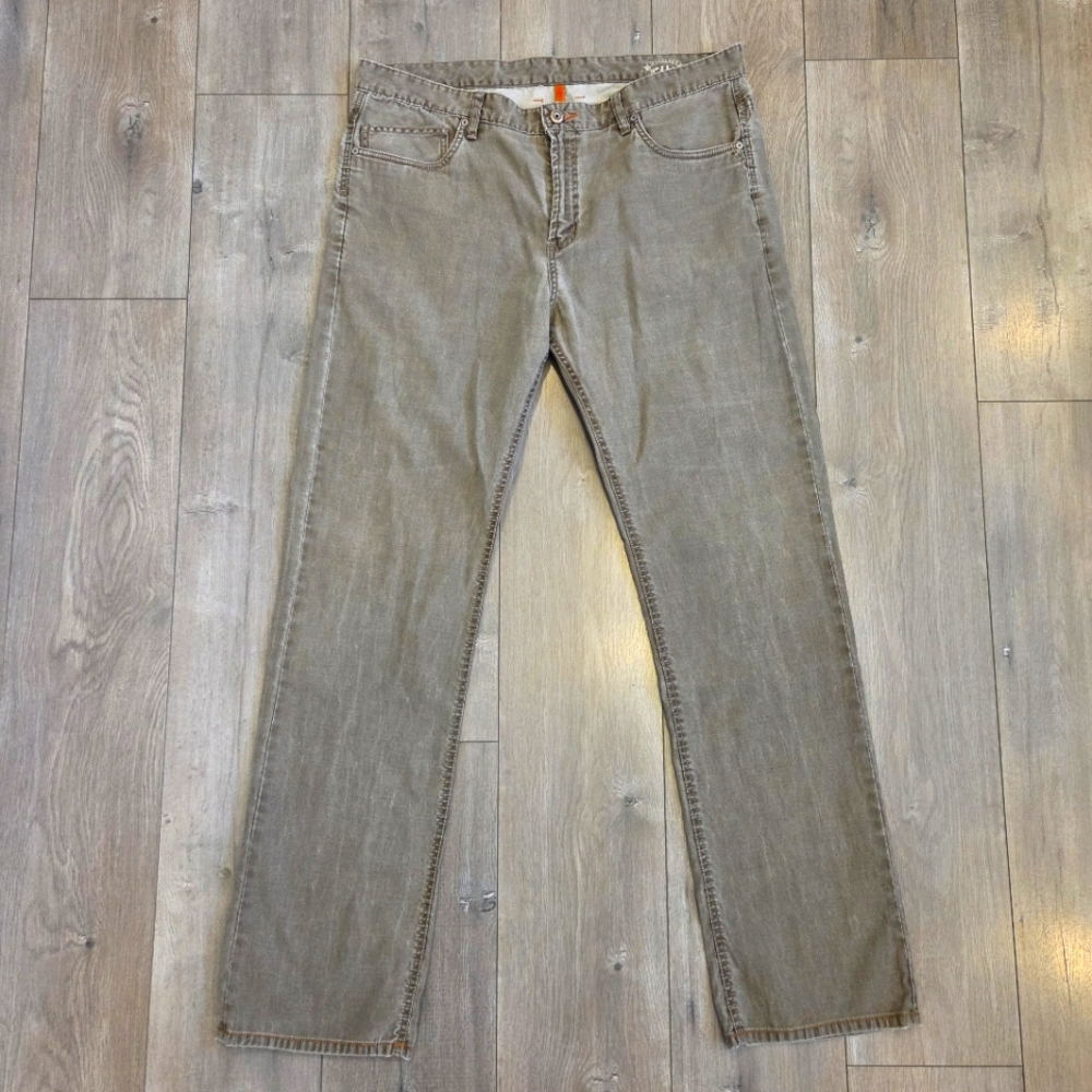 Tommy Bahama Tan Brown Cotton Standard Pants Jeans Mens 38/34 Casual